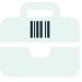 bag with barcode icon